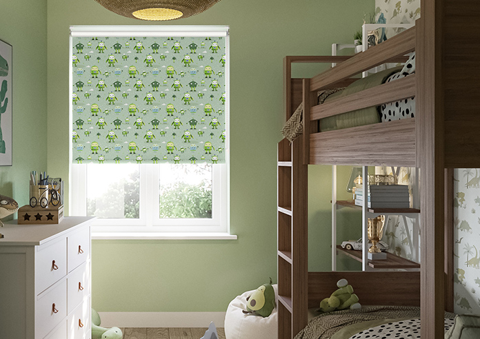 Sparky Squad, Lime Green - Roller Blind - Image 3